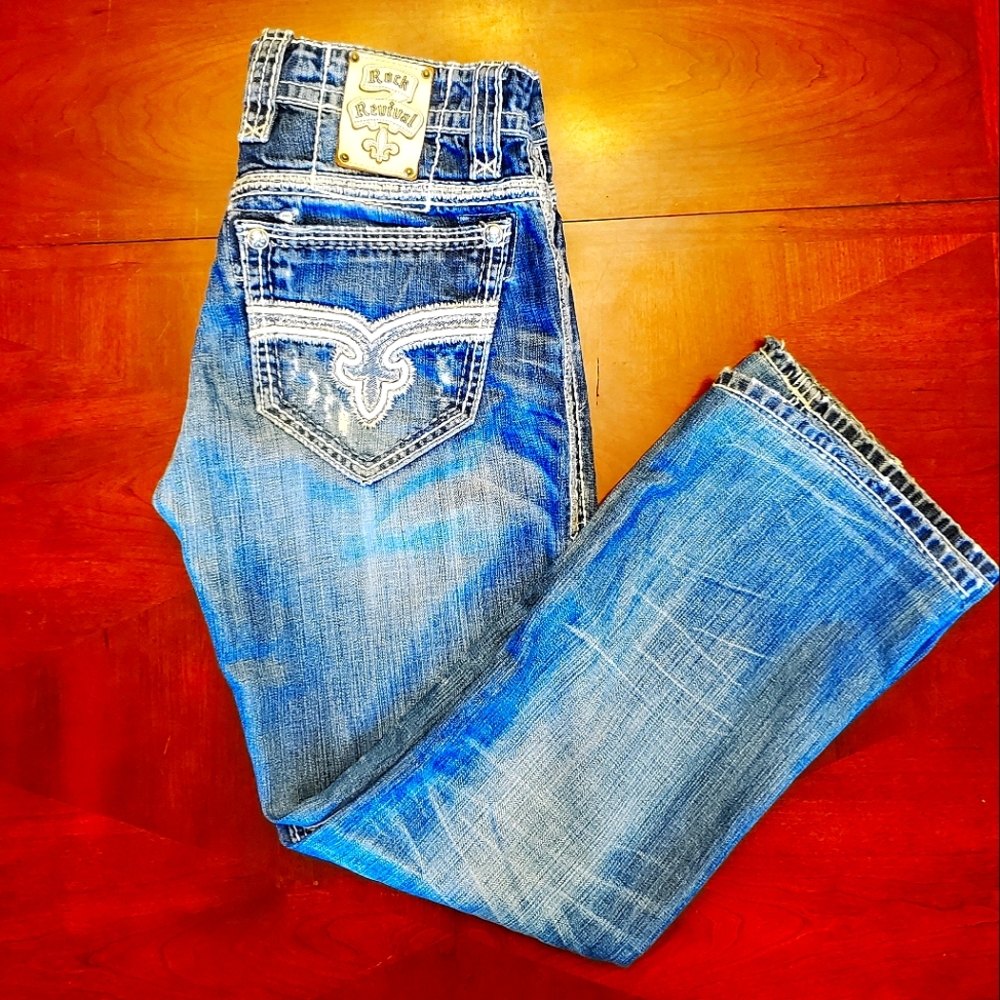 Mens Rock Revival Jeans